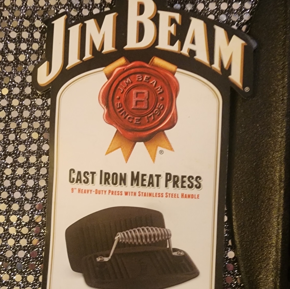 JIM BEAM Cast Iron Meat Press